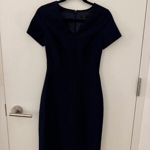J. crew v neck dress navy
